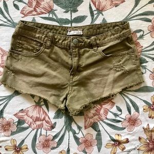 Free People Distressed Denim Shorts size 25